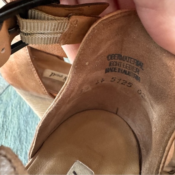 Paul Green Christy Brown Leather Block Heel Sandal - Picture 6 of 10